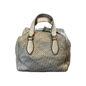 Sac Melon Tressé MIRTILLA Beige 1