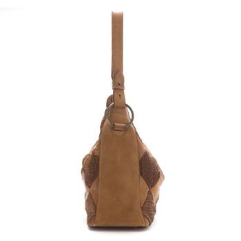 Sac à bandoulière MELISSA motif losanges | bronzer 4