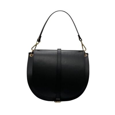 VITTORIA Medium Saddle Bag | Black