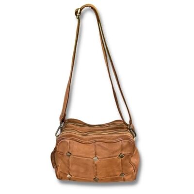 POCHET Borsa a tracolla con borchie | Abbronzatura