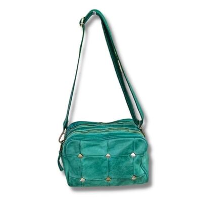 POCHET Studded Cross Body Bag | Teal