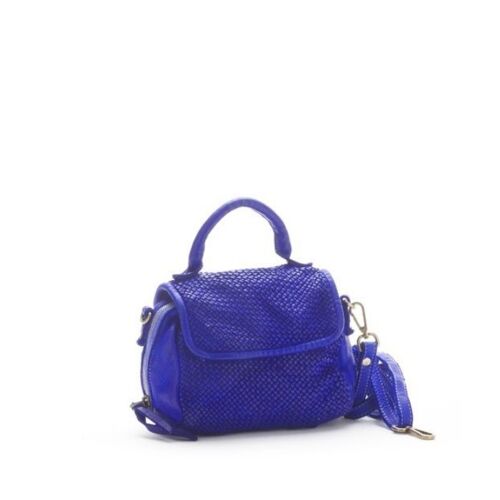 Siena Mini Bag With Narrow Weave | Electric Blue