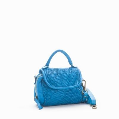 Siena Mini Bag With Narrow Weave | Turquoise