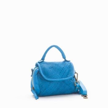 Mini sac Siena à tissage étroit | Turquoise 1