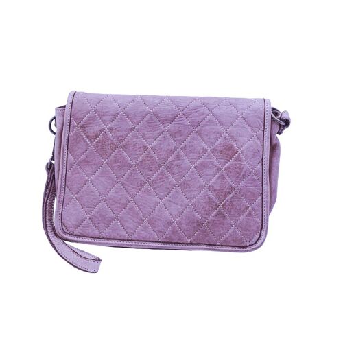 SILVINA Quilted Crossbody Bag Lilac