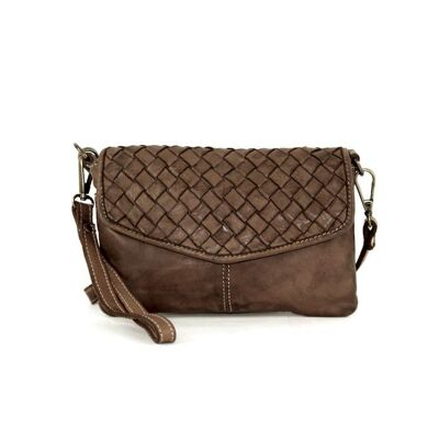 SELENE Wristlet Bag Dark Brown