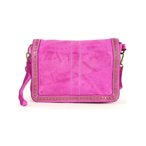 SILVINA small Cross-body Bag with Studs Fuchsia