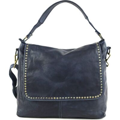 VIRGINIA Flap Bag With Top Handle Navy