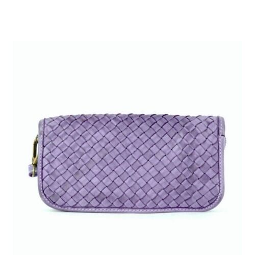 SIMONETTA Woven Wrist Wallet Lilac