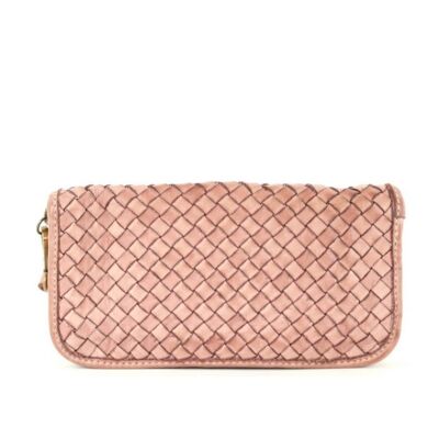 Cartera de muñeca tejida SIMONETTA Blush