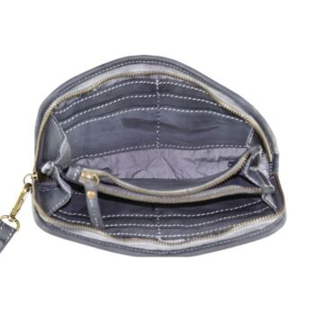 SIMONETTA Woven Wrist Wallet Denim 3