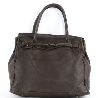 ALICIA Structured Bag Dark Brown