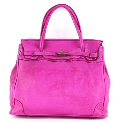 Strukturierte Tasche ALICIA Fuchsie