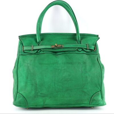 Strukturierte Tasche ALICIA Smaragdgrün