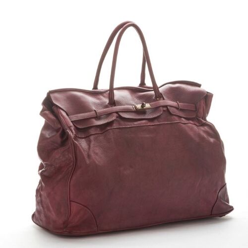 ALICE Large Tote-shaped Luggage Bag Bordeaux