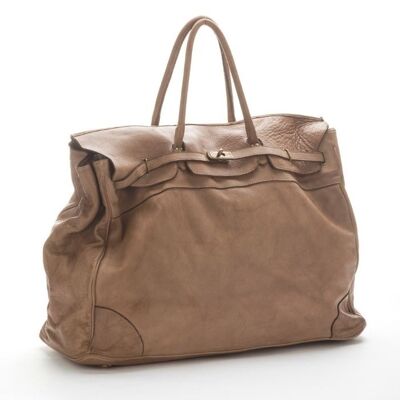 ALICE Large Tote-shaped Luggage Bag Taupe