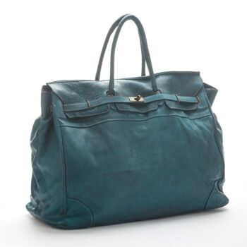 ALICE Grand sac à bagages en forme de fourre-tout Bleu sarcelle 1