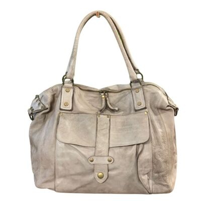 Sac ADELE Style Cartable Beige