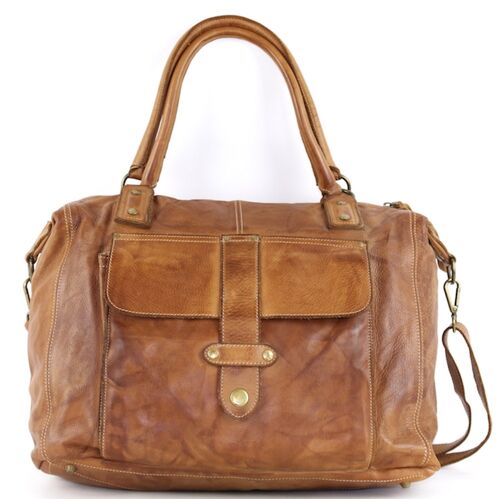 ADELE Satchel Style Bag Tan