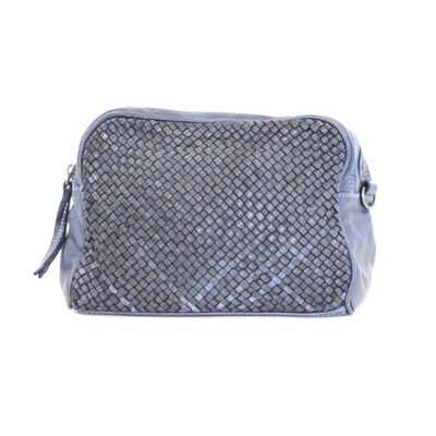 NICOLETTA Woven Multi Way Wash Bag/Cross Body Bag Navy