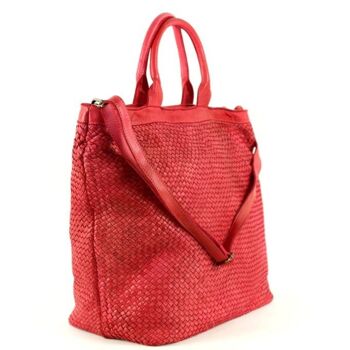 CHIARA Petit sac fourre-tout tissé Blush 3