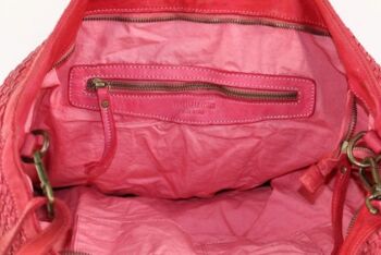 CHIARA Petit sac fourre-tout tissé Blush 4