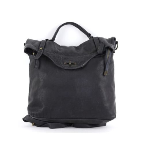 SARA Rucksack With Metal Lock Black