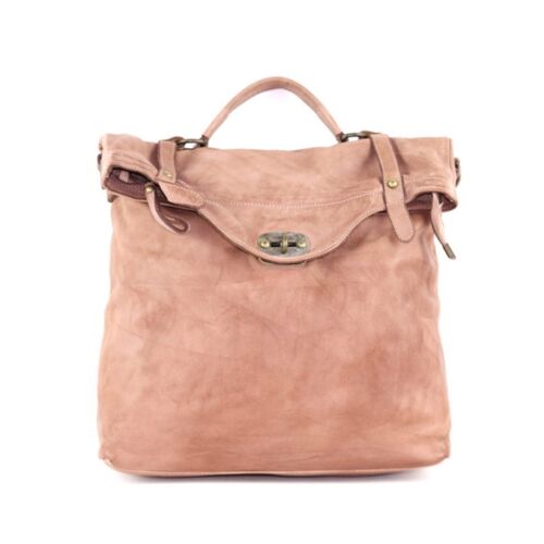 SARA Rucksack With Metal Lock Blush