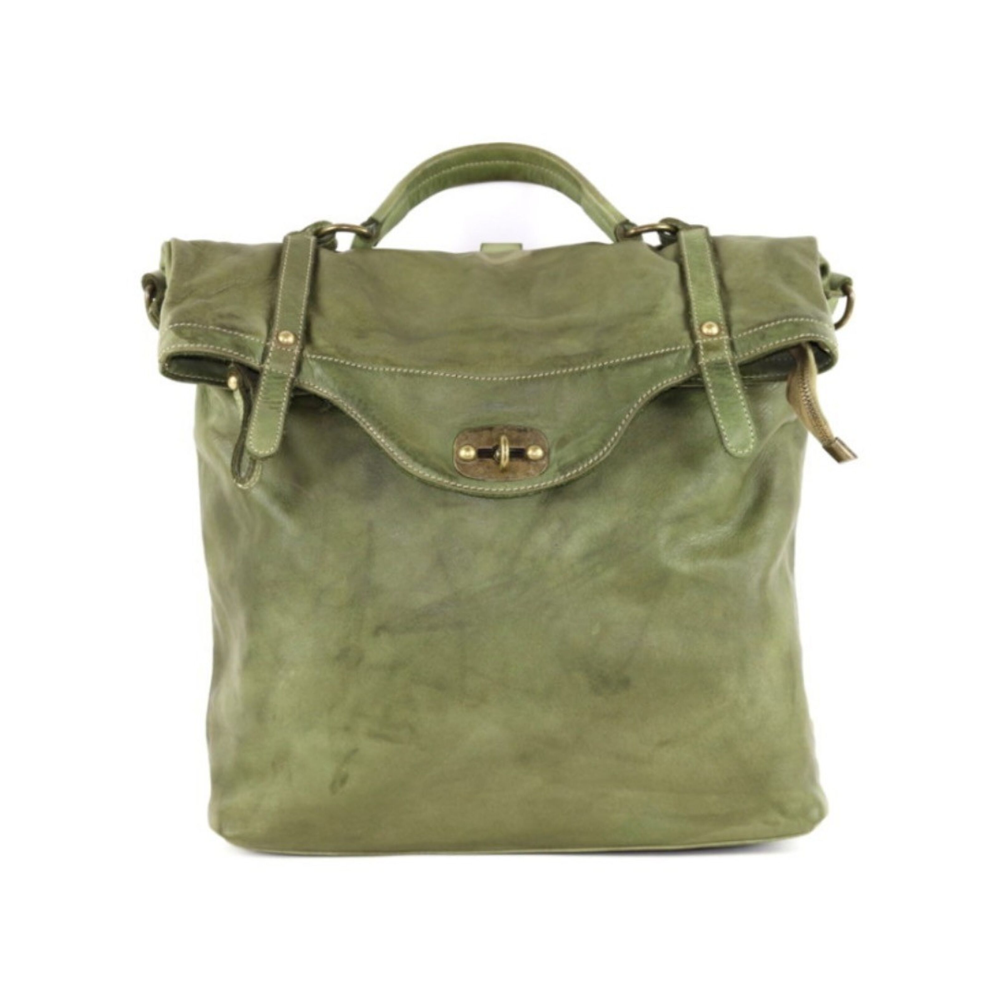 Sara Leather Bag Color Olive Green