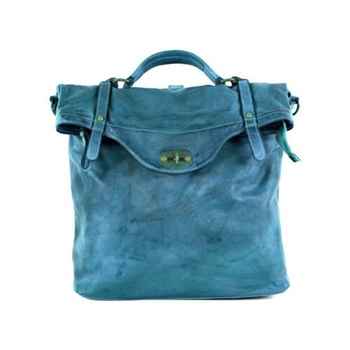 SARA Rucksack with Metal Lock Teal