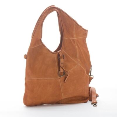 STEFANIA Asymmetric Shoulder Bag Tan