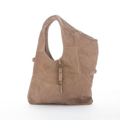 STEFANIA Asymmetric Shoulder Bag Taupe