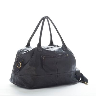 FIONA Large Duffle Weekender Travel Bag Black