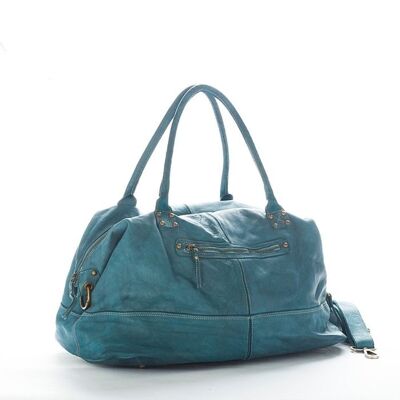 Bolsa de viaje grande FIONA Duffle Weekender verde azulado