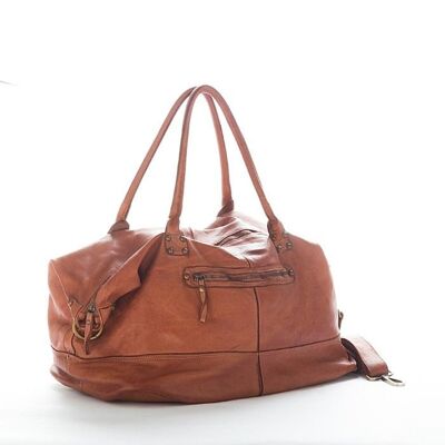 FIONA Large Duffle Weekender Travel Bag Terracotta