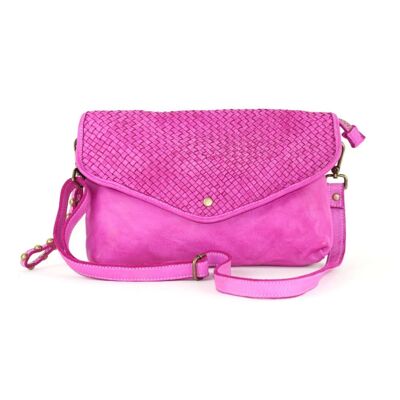 LAVINIA Envelope Clutch Bag Fuchsia