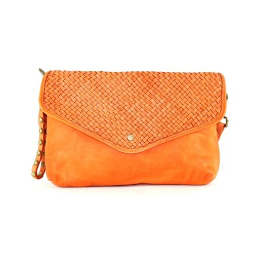 LAVINIA Envelope Clutch Bag Orange