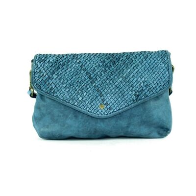 LAVINIA Envelope Clutch Bag Teal