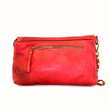 Pochette cloutée LAVINIA Rouge 2