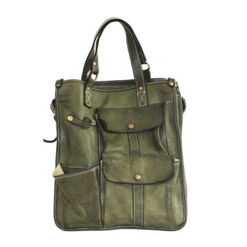 ROBYN Business Bag with Pockets | Army Green