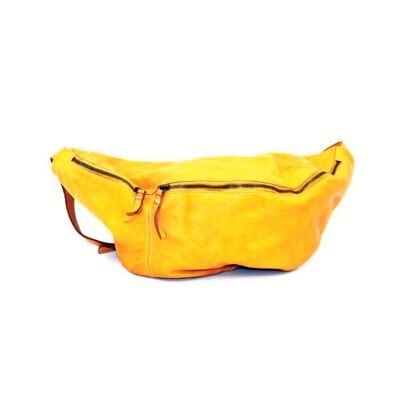 Sac Banane Oversize Bandoulière LUNA Jaune moutarde