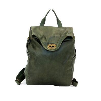 AURORA Backpack with Lock Army Green