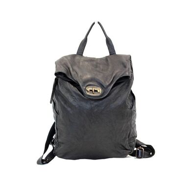 AURORA Backpack with Lock Black