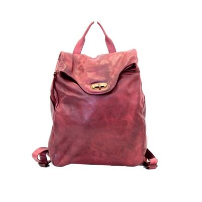 AURORA Backpack with Lock Bordeaux