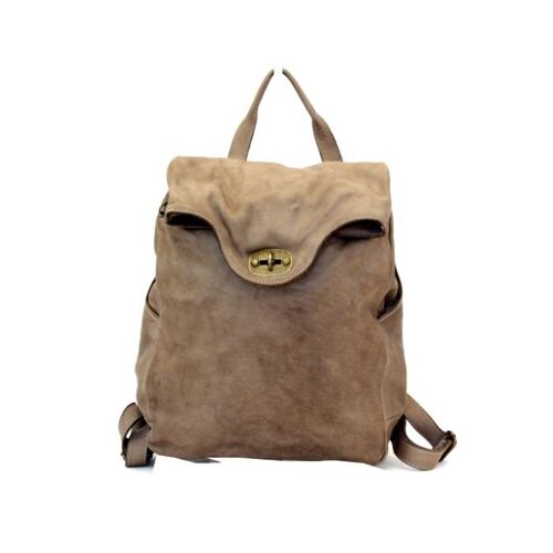 AURORA Backpack with Lock Taupe