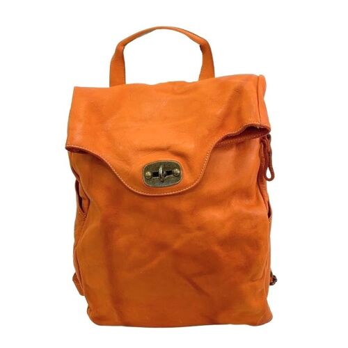 AURORA Backpack with Lock Orange