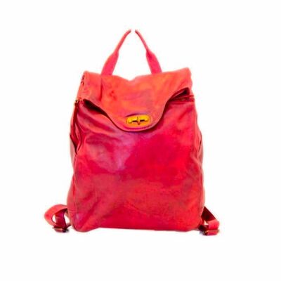 AURORA Backpack with Lock Red