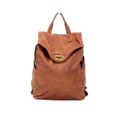 AURORA Backpack with Lock Tan