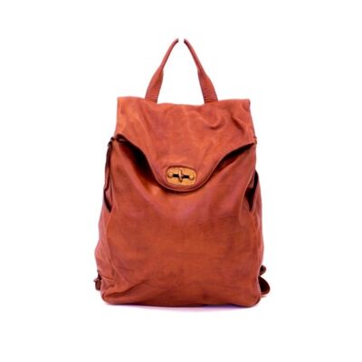 AURORA Backpack with Lock Terracotta