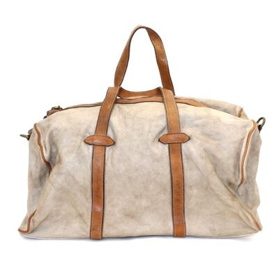 GAIA Reisetasche aus Leder Beige